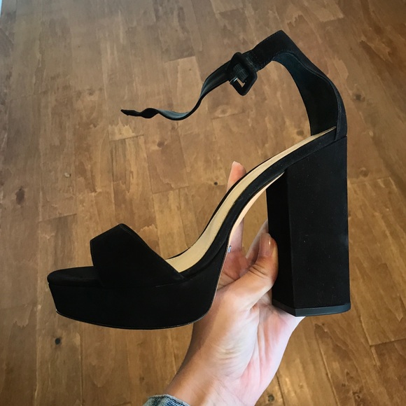 Schutz Mikella Block Heel Platform Black - Picture 2 of 6